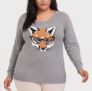 TORRID, size 3 - Gray Fox Raglan Sweater
